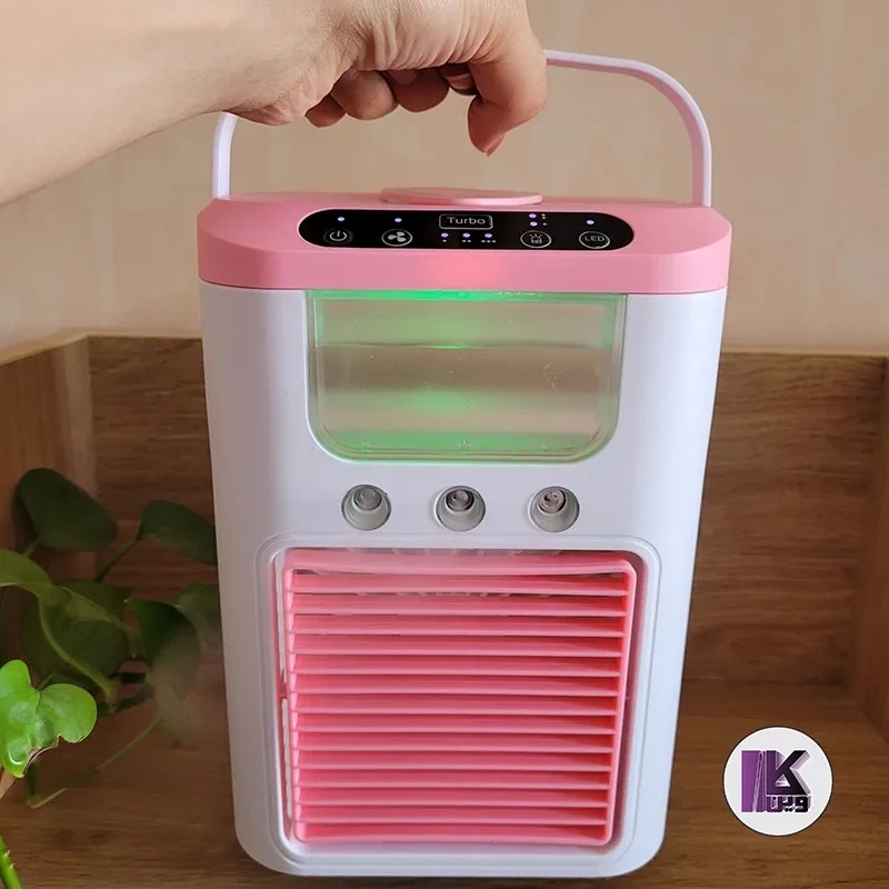 کولر رومیزی شارژی مدل K918 با مه پاش