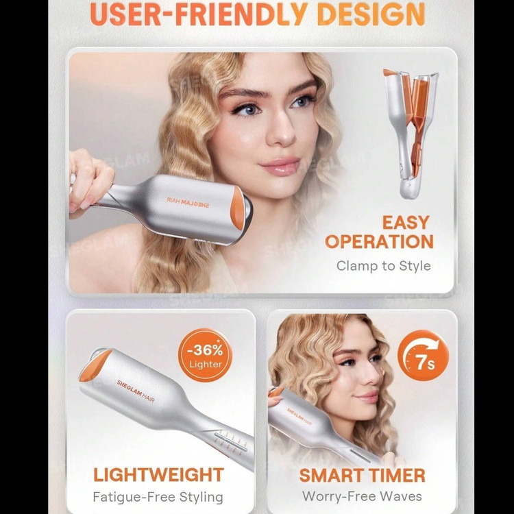 فرکننده مو ساحلی شیگلم (SHEGLAM Sheglam Beach Babe Hair Waver)