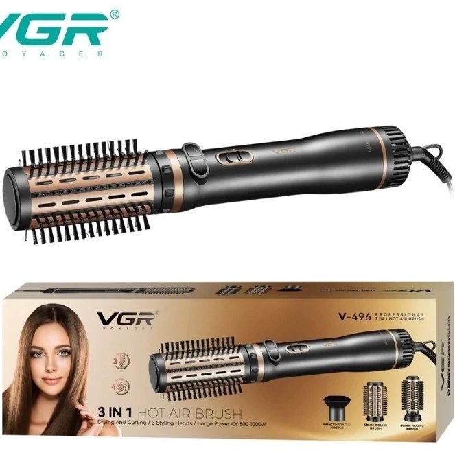 سشوار چرخشی وی جی آر مدل V496 سه کاره با باد سرد